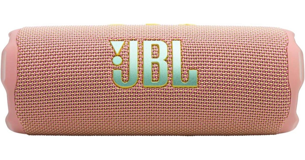 JBL Flip 7 Portable Bluetooth 5.4 Speaker, 25 W RMS for Woofer, 10 W RMS for Tweeter, Lossless Audio Playback, Waterproof, Dustproof, & Drop-Proof 16Hrs of Playtime, Pink