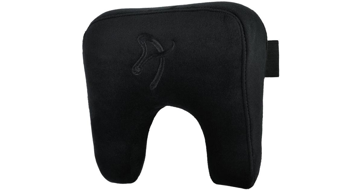 AROZZI Neck Pillow Ergonomic Pillow For Head & Neck Memory Foam Soft Fabric Compatible with all Arozzi Chairs & Most Other Gaming Chairs , Velvet Black
