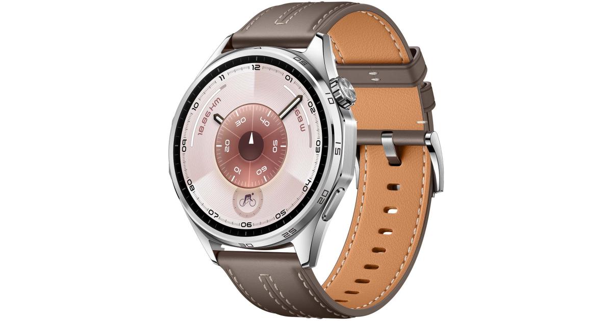 HUAWEI WATCH GT 6 GPS 46mm Smart Watch, 1.47''AMOLED Touchscreen, up to 21 days battery life, Cycling,100+ Sports Mode, iOS & Android, All-day Health Monitoring, Emotional Wellbeing, Grey