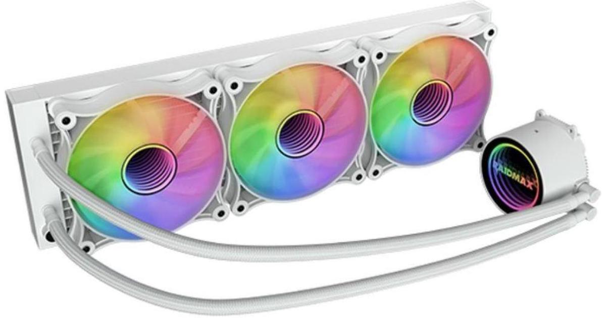 Raidmax Infinita LS360 AIO Water Cooling System 360mm ARGB/RGB Light PWM Compatible with Intel & AMD CPU Socket . White
