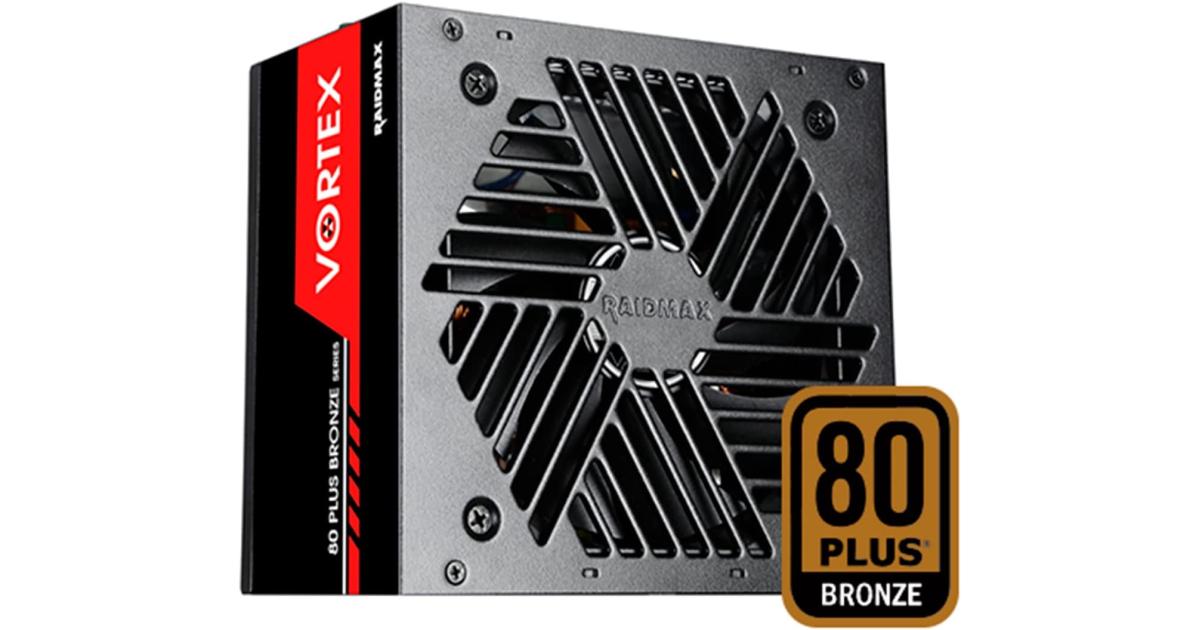 Raidmax Vortex 700w 80+ Bronze ATX Continuous Power with 120mm Quiet Fan Active PFC Power Supply , Black