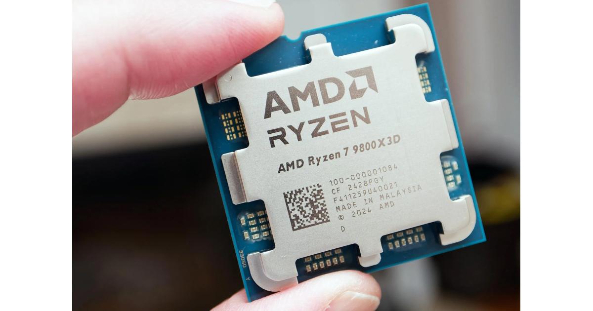 معالج كمبيوتر مكتبي AMD RYZEN 7 9800X3D 8-Core 4.7GHz (5.2 GHz Max Boost) 104MB Cache AM5 , Tray