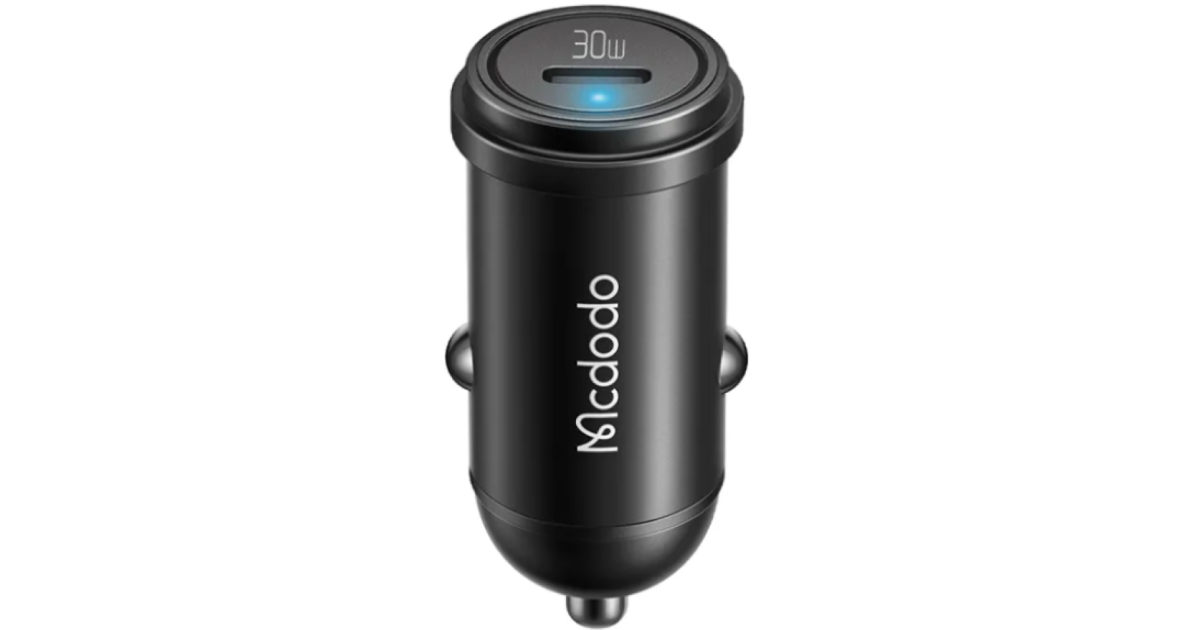 شاحن سيارة Mcdodo CC-7491 PD 30W Fast Charging Type-C Single Port Mini - Black