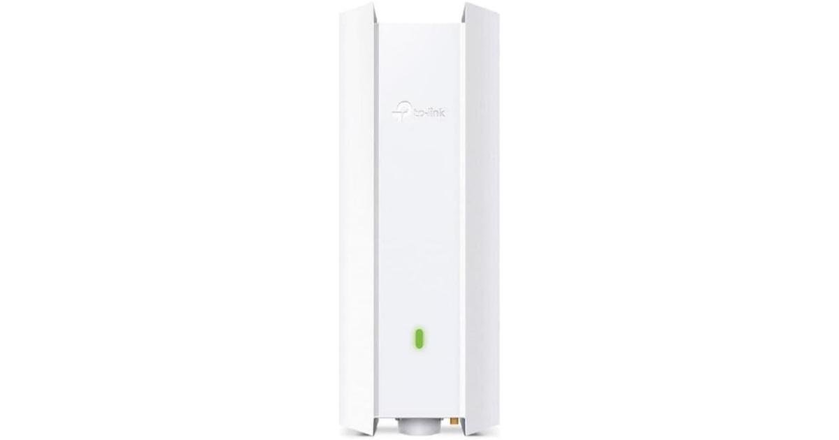 TP-Link EAP610-Outdoor Omada True WiFi6 AX1800 Gigabit Outdoor Access Point Mesh, Seamless Roaming, MU-MIMO PoE+ Powered IP67 Multiple SDN Controller Remote & App Control Support RE Mode