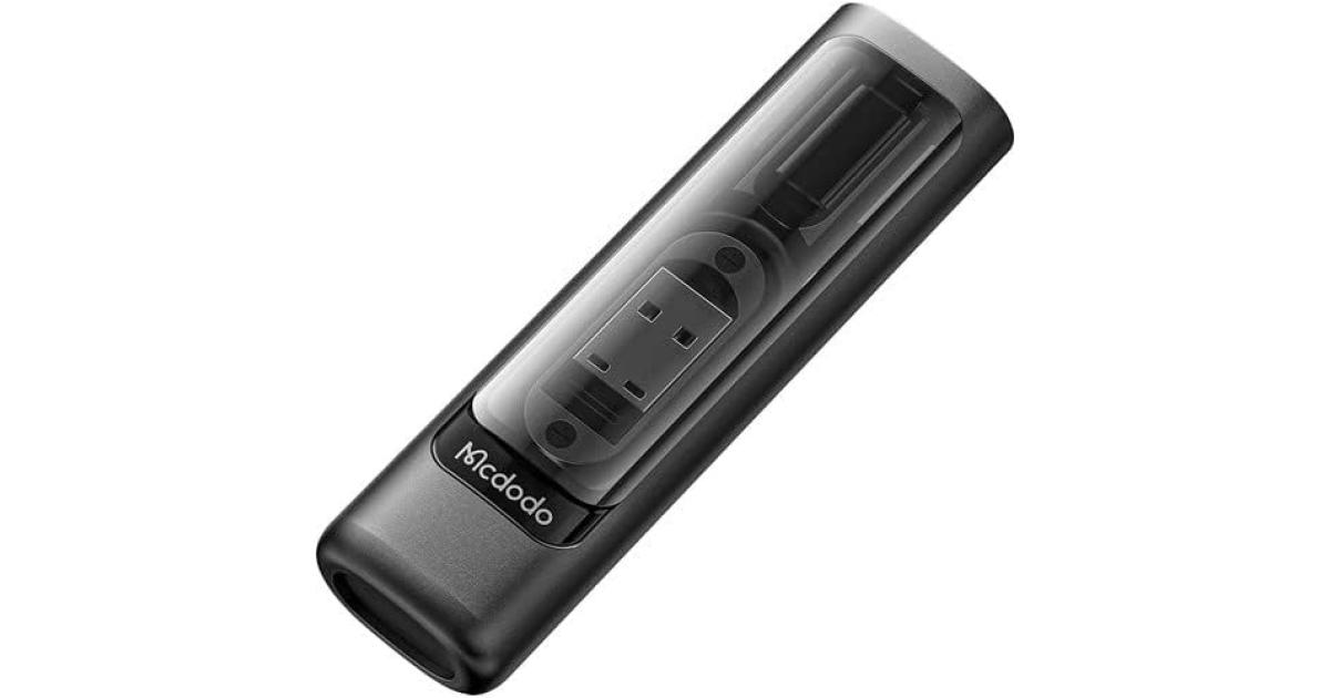 Mcdodo WF-1720 Multifunctional Storage Box for Cable Connector SIM Ejector Card Slot - Black