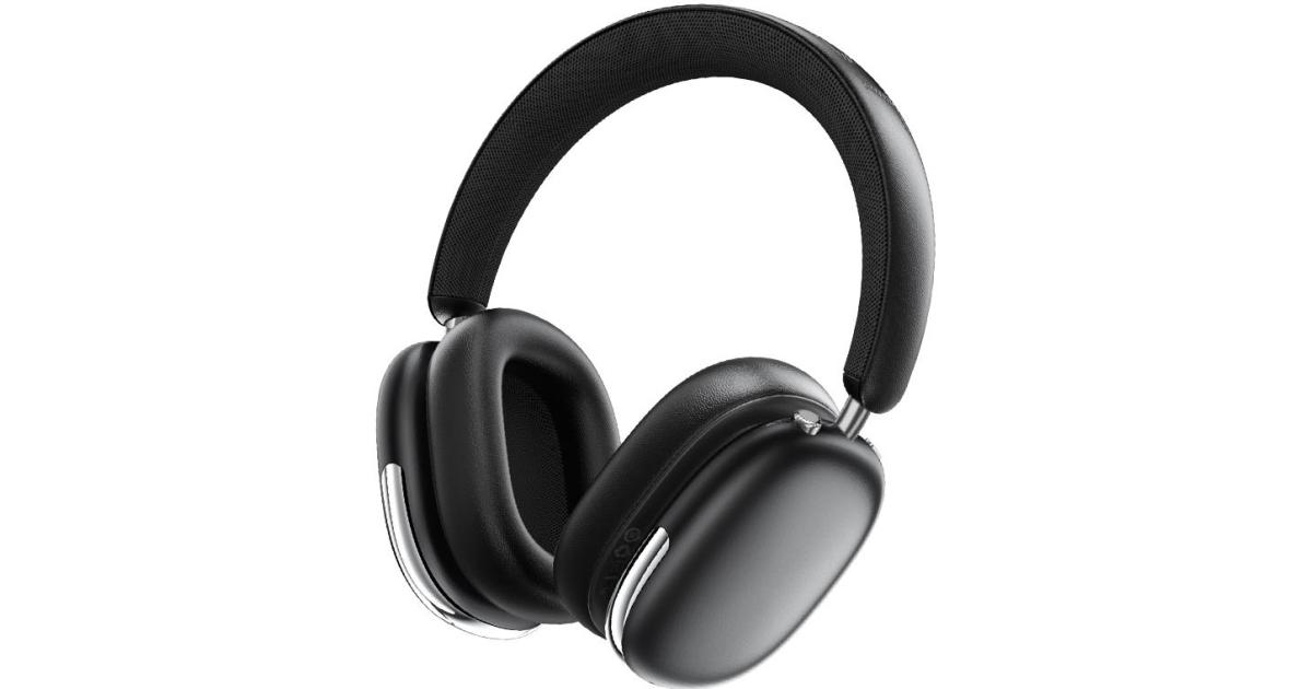 ACEFAST H9 ANC 30dB Hybrid Noise Cancelling Wireless Bluetooth 5.4 Headphone 40MM Speaker Music Sports Over the Ear HiFi Headsets offering 55 hours of music time or 40 hours of talk time - Gray
