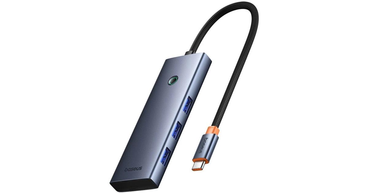 Baseus UltraJoy Series 7-Port HUB Docking Station (Type-C to HDMI4K@60Hz*1+VGA*1+USB 3.0*4+PD*1) -Space Grey