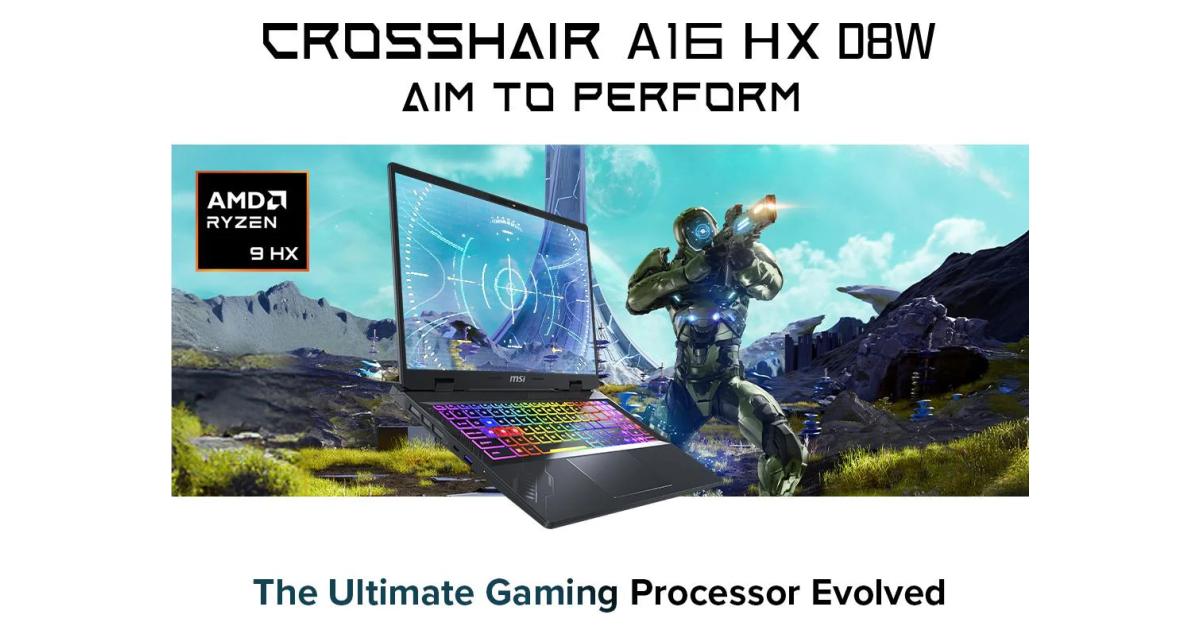 MSI Crosshair A16 HX D8WFKG (2025) NEW 8Gen AMD Ryzen™ 9 8940HX 16-Cores AI-Enabled Experiences w/ Nvidia RTX 5060 8GB DDR7 & 2.5K IPS 240Hz Display - Cosmos Gray