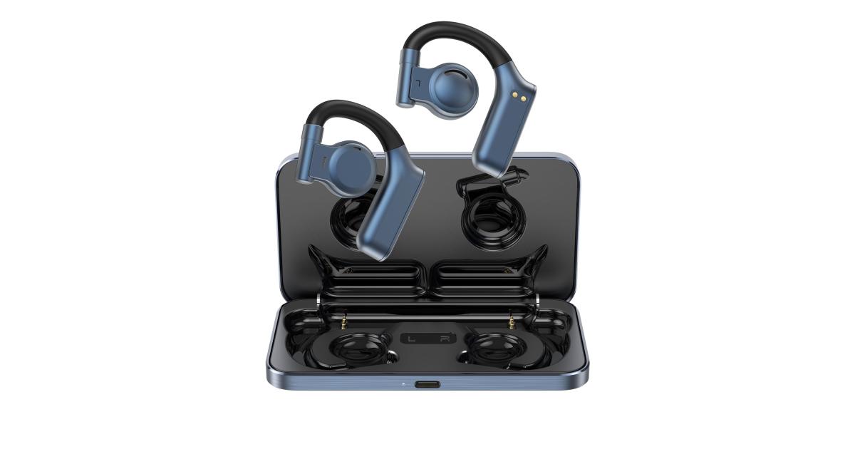 WiWU ARC T18 Clear Sound Open Wireless Bluetooth Headphone Up to 10 hours, Bluetooth range 10M - Blue