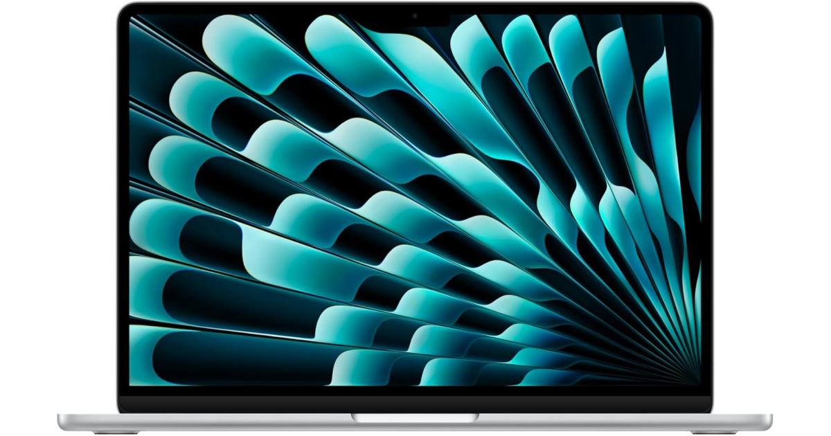 لابتوب آبل MacBook Air Apple NEW 13 (2025) Apple M4 (512GB/24GB) 10‑Core CPU & 10‑Core GPU Retina True Tone , Silver