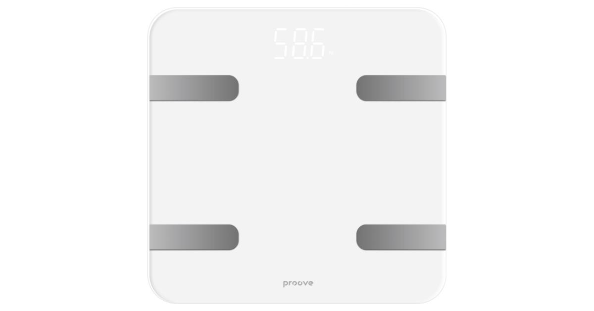 Proove Numbers Smart scale Bluetooth Connections - white
