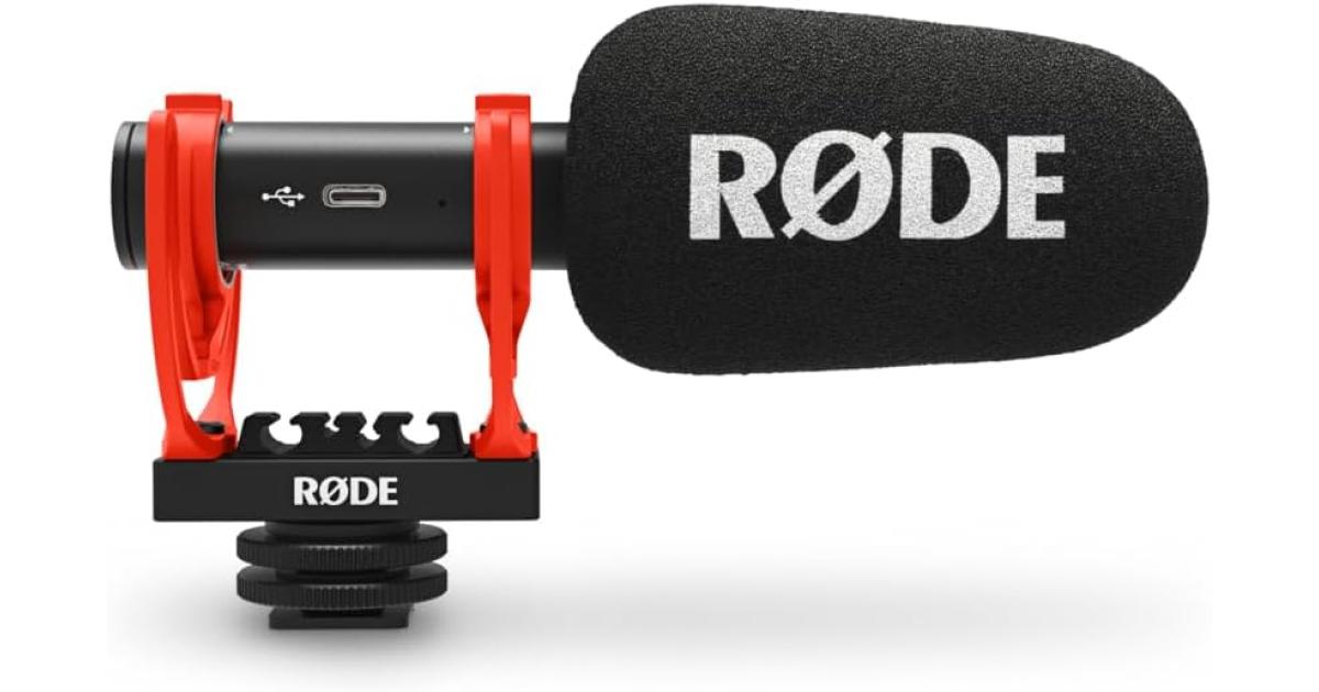 RODE Microphones RDE Video Mic GO II Ultra-compact and Lightweight Shotgun Microphone with USB Audio for Filmmaking, Content Creation, Location Recording, Voice Overs, Podcasting and Video Calls