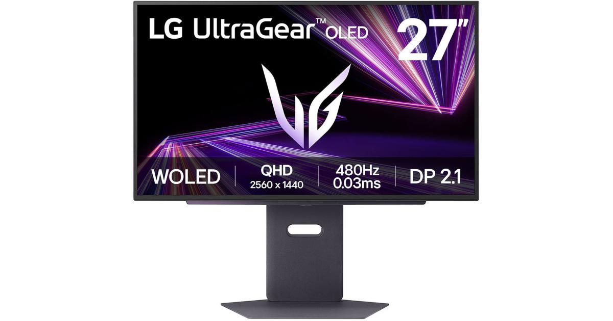 LG 27GX790A UltraGear™ 27” OLED 2K HDR10 480Hz 0.03ms G-SYNC Compatible 2.1 Both HDMI & Display Port Adjustable Stand - Black