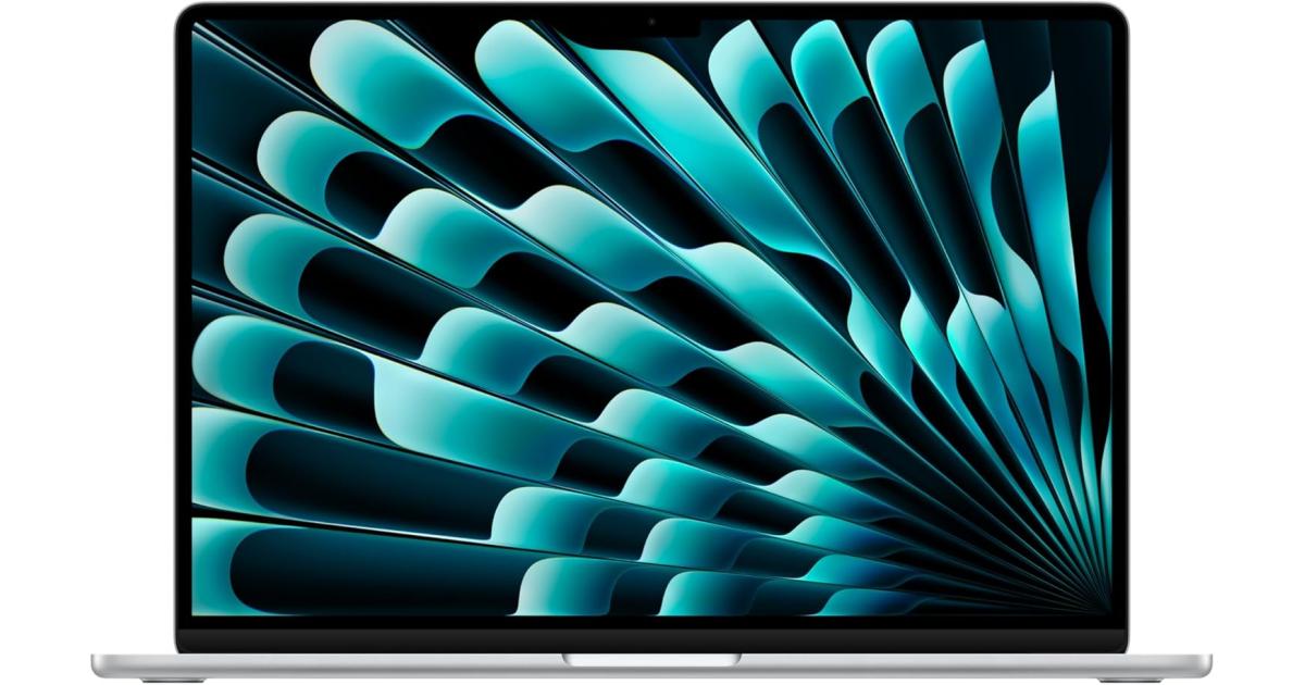لابتوب آبل MacBook Air Apple NEW 15 (2025) Apple M4 (512GB/24GB) 10‑Core CPU & 10‑Core GPU Retina True Tone , Silver