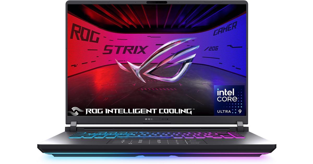 ASUS NEW ROG Strix G16 (2025) G615LW Intel Core Ultra 9 Gen II 275HX 24-Cores w/ NVIDIA RTX™ 5080 16GB DDR7 & IPS 2.5K 240Hz Display , Eclipse Gray