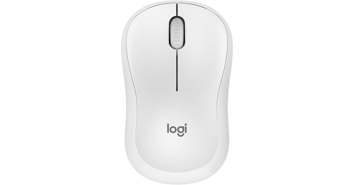 لابتوب Logitech M240 Silent Bluetooth Mouse, Wireless, Compact, Portable, Smooth Tracking, 18-Month Battery, for Windows, macOS, ChromeOS, Compatible with PC, Mac, , Tablets - Off White