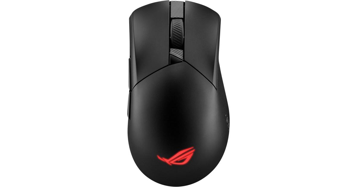 ماوس ألعاب لاسلكي ASUS ROG Gladius III , 2.4 GHz & BT Connectivity, 36000 dpi, AimPoint Optical Sensor, Up to 143 Hours of Battery Life, 6 Prog Buttons, 650 IPS Max Speed, Black