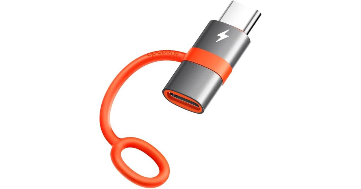 Mcdodo OT-5530 Lightning Female to USB C Male Adapter 60W Lightning to Type-C Adapter PD Fast Charging for iPhone 15/15 Pro/15 ProMax/15 Plus/iPad Pro/iPad Air/MacBook Pro/Galaxy,No Support OTG/Audio