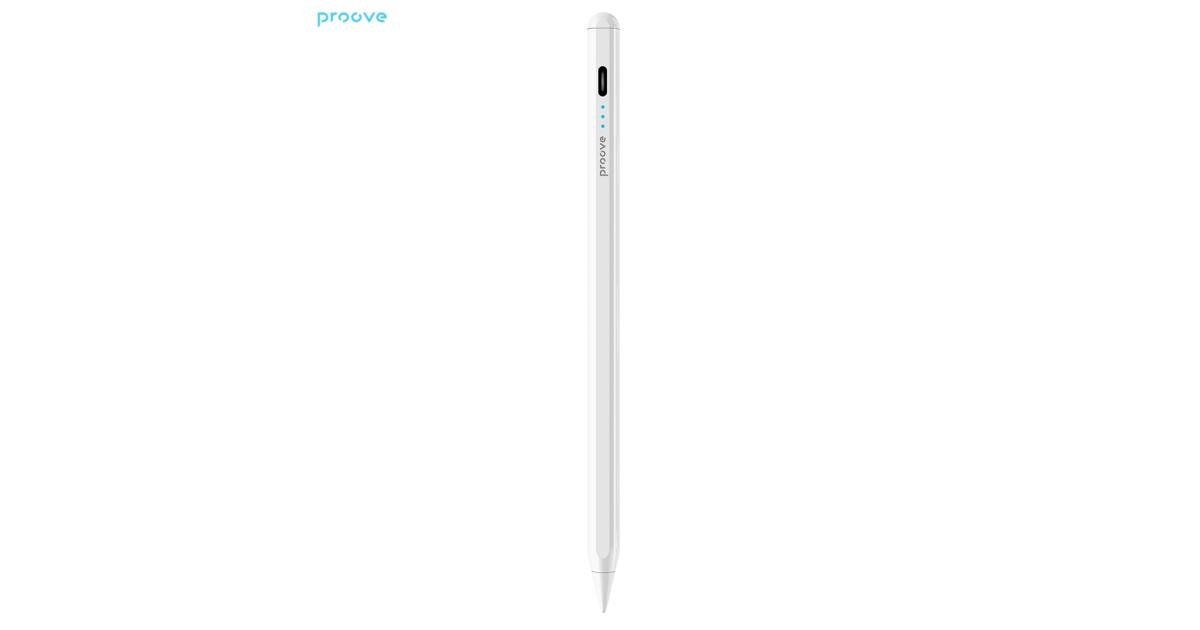 Proove Magic Wand ASP-01 Active Version Stylus for Students & Office Work USB-C Charging, Active working time 9 hours- White