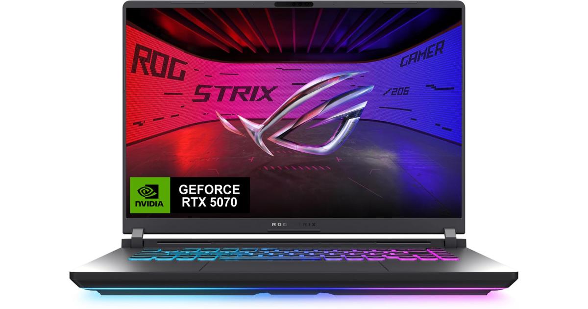 ASUS ROG Strix G16 (2025) G615JPR 14Gen Intel Core i7 14650HX 16-Cores w/ Nvidia RTX 5070 8GB DDR7 & IPS 165Hz Display - Eclipse Gray