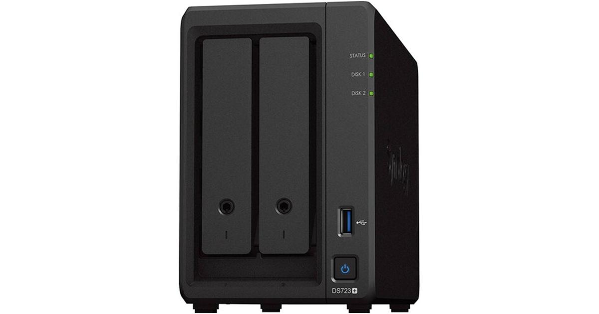 معالج Synology DiskStation DS725+ 2-Bay Diskless NAS Server w/ AMD Ryzen R1600 2-Core & 2GB DDR4 RAM