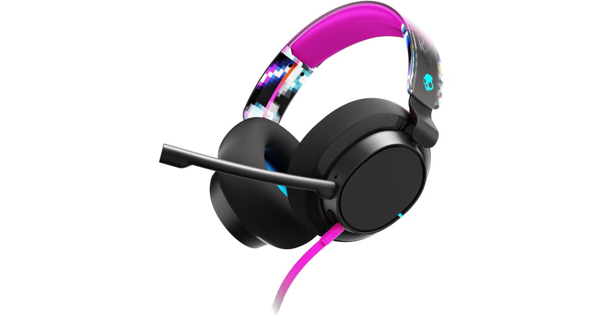 سماعة ألعاب (رأس) Skullcandy SLYR Pro Multi-Platform Wired , Removable Mic, Lightweight Design, Ultra-Soft Memory Foam Ear Cushions, Mute and Volume Controls, PC, Xbox, PlayStation - Black Digi-Hype