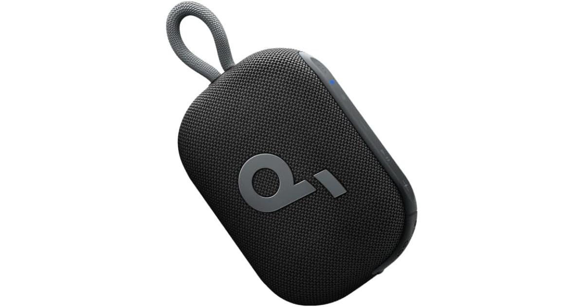 Anker Soundcore Select 4 Go Bluetooth Shower Speaker by Anker, IP67 Waterproof/Dustproof, Ultra-Portable Speaker, Wireless, 20H Playtime, Floatable, Powerful Sound, Electronics for Outdoors/Home/Travel- Black