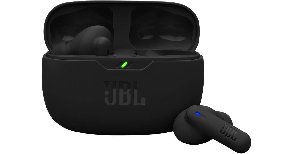 JBL Wave Beam 2 True Wireless Earbuds, 8mm Dynamic Driver, Bluetooth 5.3 Connectivity, Pure Bass Sound, Active Noise Cancelling, Smart Ambient Technology, 40hrs Total Playback - Black