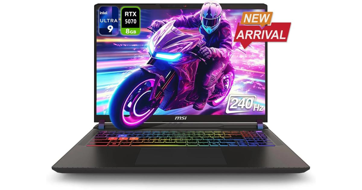 MSI Crosshair 17 HX AI (2025) D2XWGKG NEW Intel Core Ultra 9 Gen II 275HX 24-Cores w/ NVIDIA RTX™ 5070 8GB DDR7 & 2.5K IPS 240Hz Display , Cosmos Gray