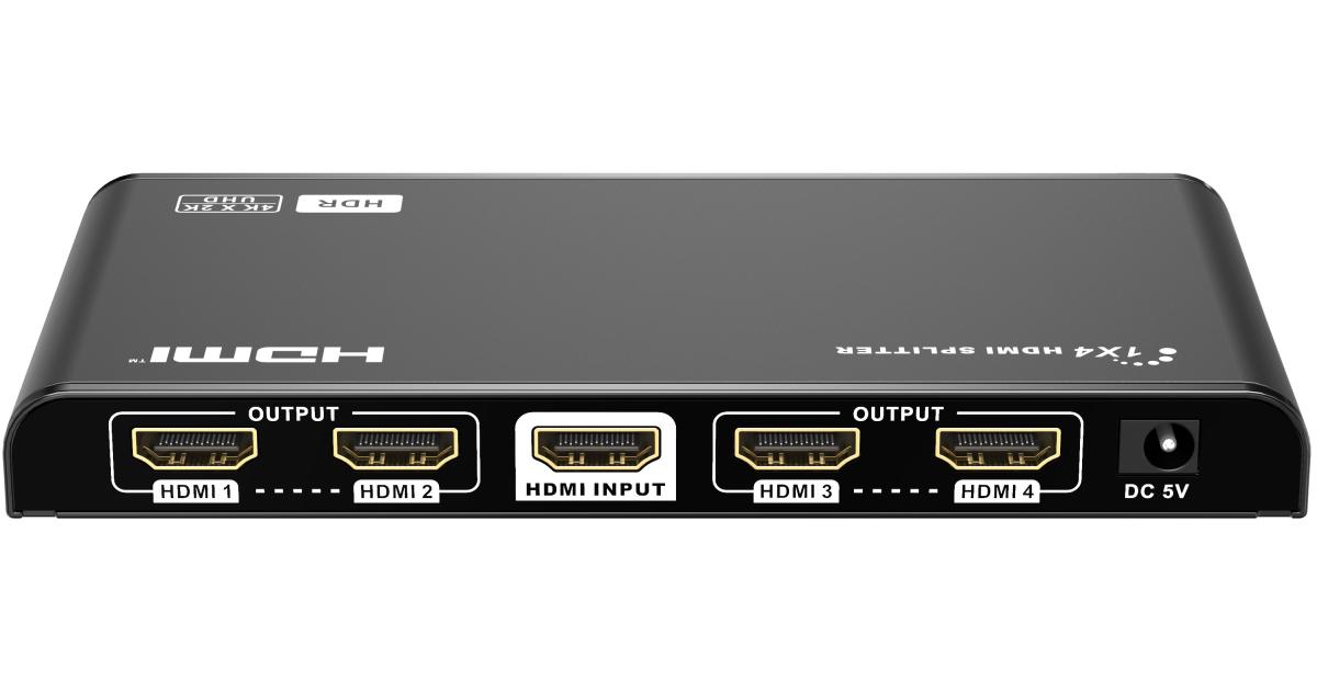 لابتوب Lenkeng LKV314HDR HDMI Splitter 1 HDMI™ to 4 HDMI™ 4K 60Hz HDR Displays Simultaneously. Apply for STB, DVD, Media Player, , D-VHS and other HD-Player devices. It's compatible with HDMI™ 3D and 4Kx2K.