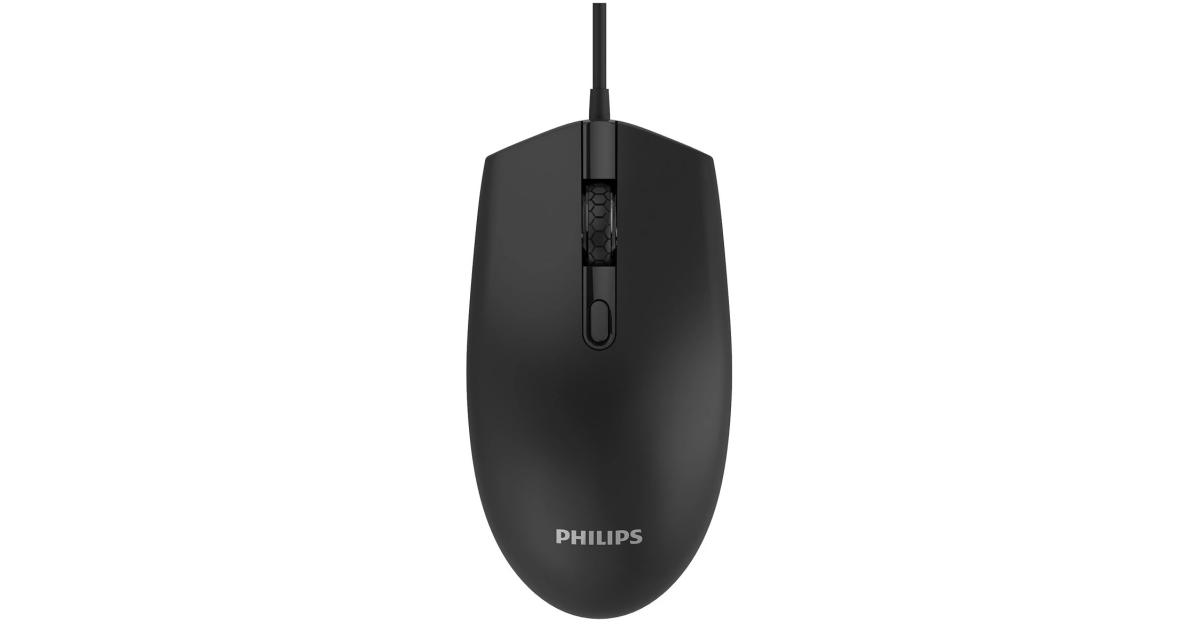 ماوس Philips M204 USB Wired 4 buttons, Optical Sensor - Black