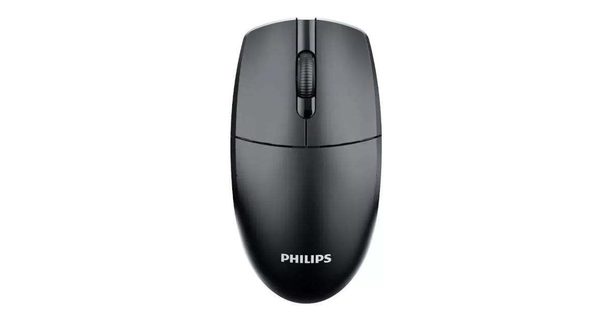 ماوس لاسلكي Philips M347 Ergonomic Design With 2.4GHz Connection - Black