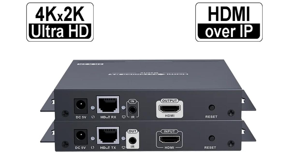 Lenkeng LKV683MATRIX Matrix Extender HDMI over IP 120m 4K 30Hz Zero Latency Transmitter (TX) & Receiver (RX) Kit