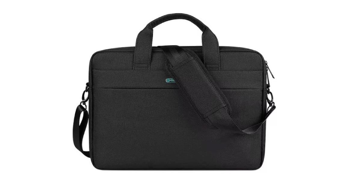 لابتوب Coteci Shoulder Bag up to 16.0" Sleek Durable & Water-Repellent Fabric Lightweight Toploader - Black