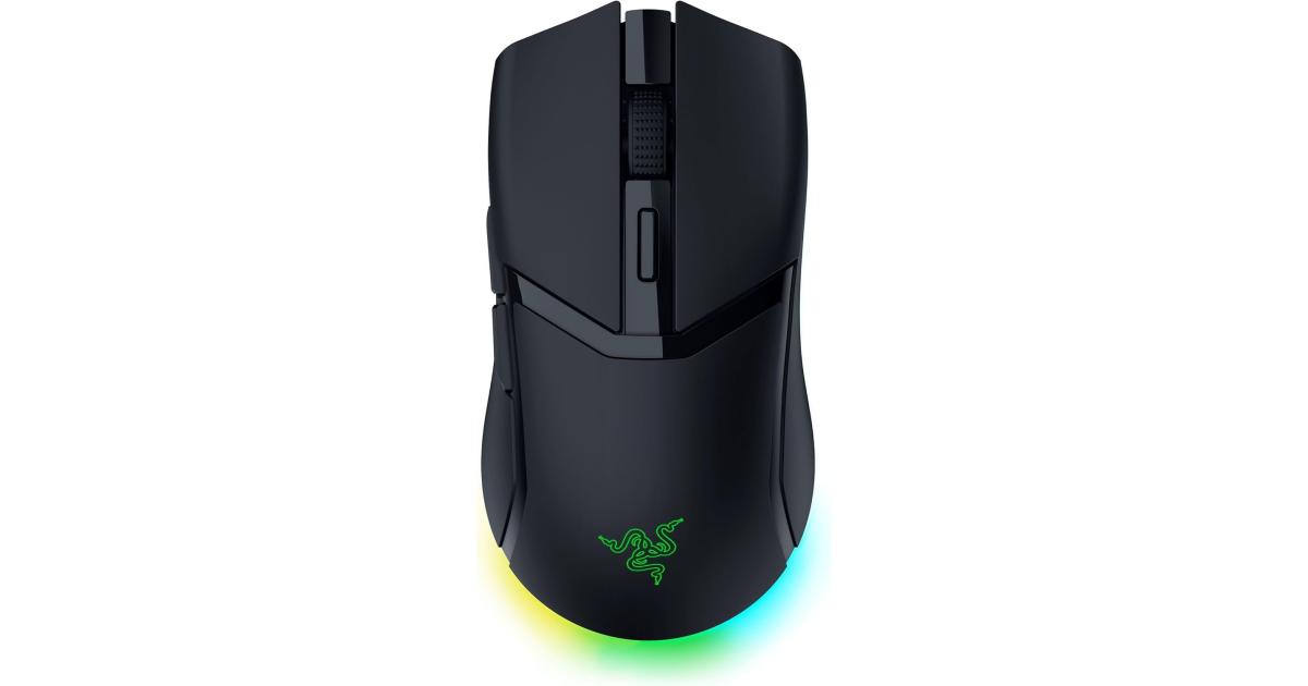 ماوس ألعاب لاسلكي Razer Cobra HyperSpeed : 9 Customizable Controls - RGB Lighting - Optical Scroll Wheel - Optical Switches Gen-4-26K Sensor - 2.4GHz, Bluetooth & USB C - Up to 170 Hr Battery