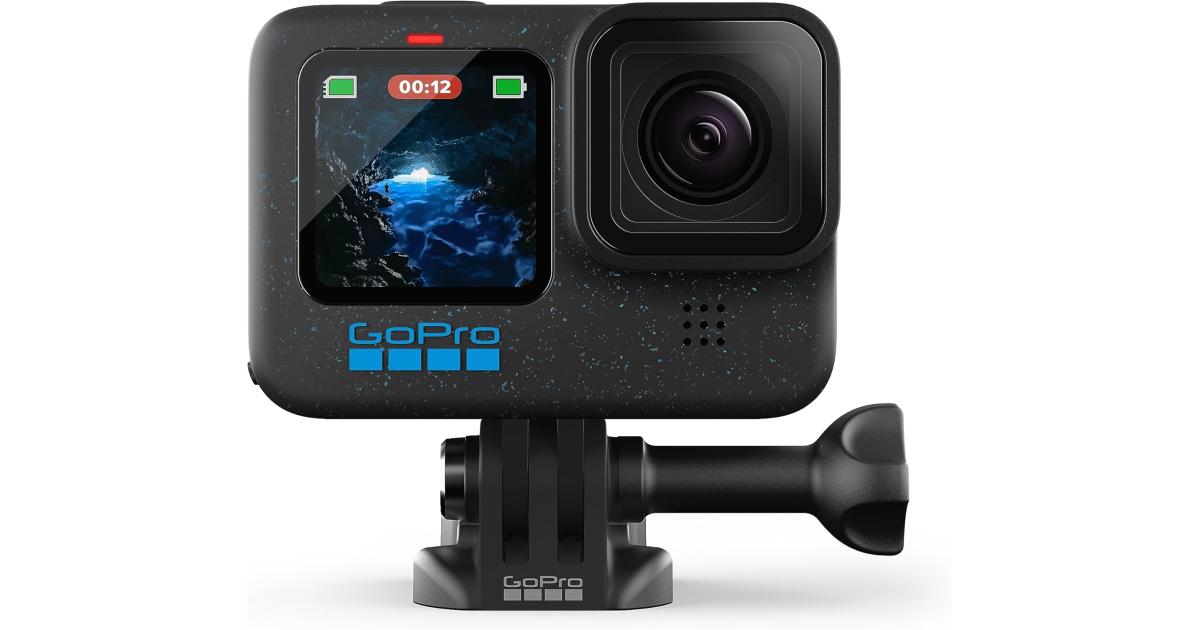 كاميرات ويب GoPro HERO12 Black - Waterproof Action Camera with 5.3K60 Ultra HD Video, 27MP Photos, HDR, 1/1.9" Image Sensor, Live Streaming, , Stabilization