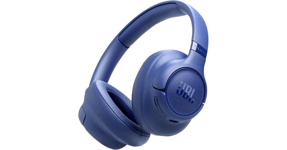 سماعات JBL Tune 730 BT Wireless Over-Ear with JBL Pure Bass Sound, Bluetooth 6.0, Foldable Design, Audio Cable, 76-Hour Battery Life and Google Fast Pair/Microsoft Swift Pair - Blue