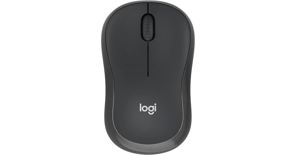 لابتوب Logitech M240 Silent Bluetooth Mouse, Wireless, Compact, Portable, Smooth Tracking, 18-Month Battery, for Windows, macOS, ChromeOS, Compatible with PC, Mac, , Tablets - Graphite