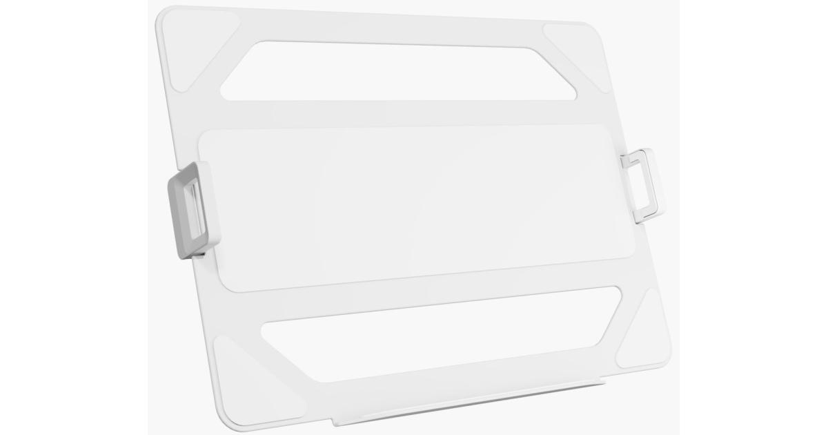 لابتوب Arozzi Alzare Holder Mounting on a VESA 75x75 Monitor Arm up to 18" Laptops & Tablets Includes Protective Silicone Pads , White
