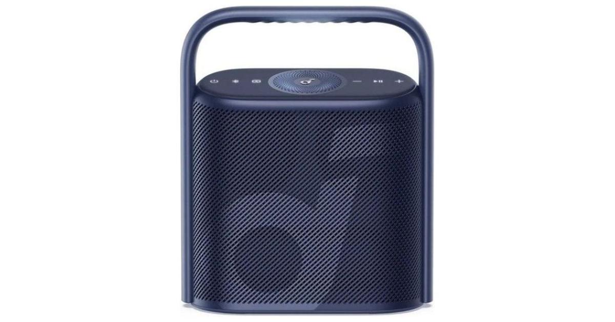Anker Soundcore Powerful Motion X500 Bluetooth Speaker, Wireless Speaker, Immersive Space Audio, Wireless High-Resolution Sound, 3 Times More Details, 3 Drivers, Blue