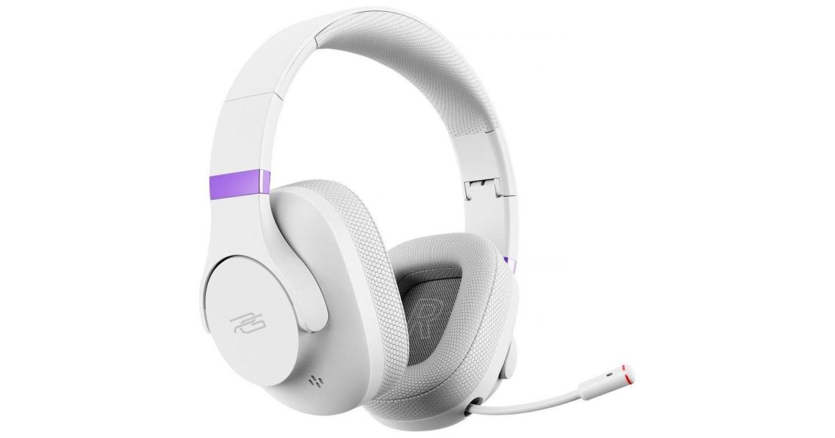 سماعات Proove Bliss Wireless Gaming Maximum Practicality and Powerful Sound, up to 34 hours, Bluetooth 5.0, AUX - White