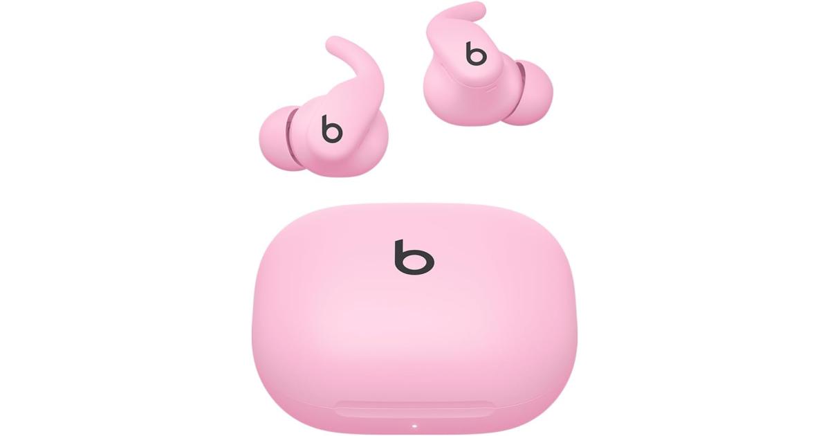 Beats Powerbeats Fit - Wireless Noise Cancelling Workout Earbuds with Secure-Fit Wingtips, Up to 30-Hour Battery Life, Sweat & Water Resistant, Apple & Android Compatible - Power Pink
