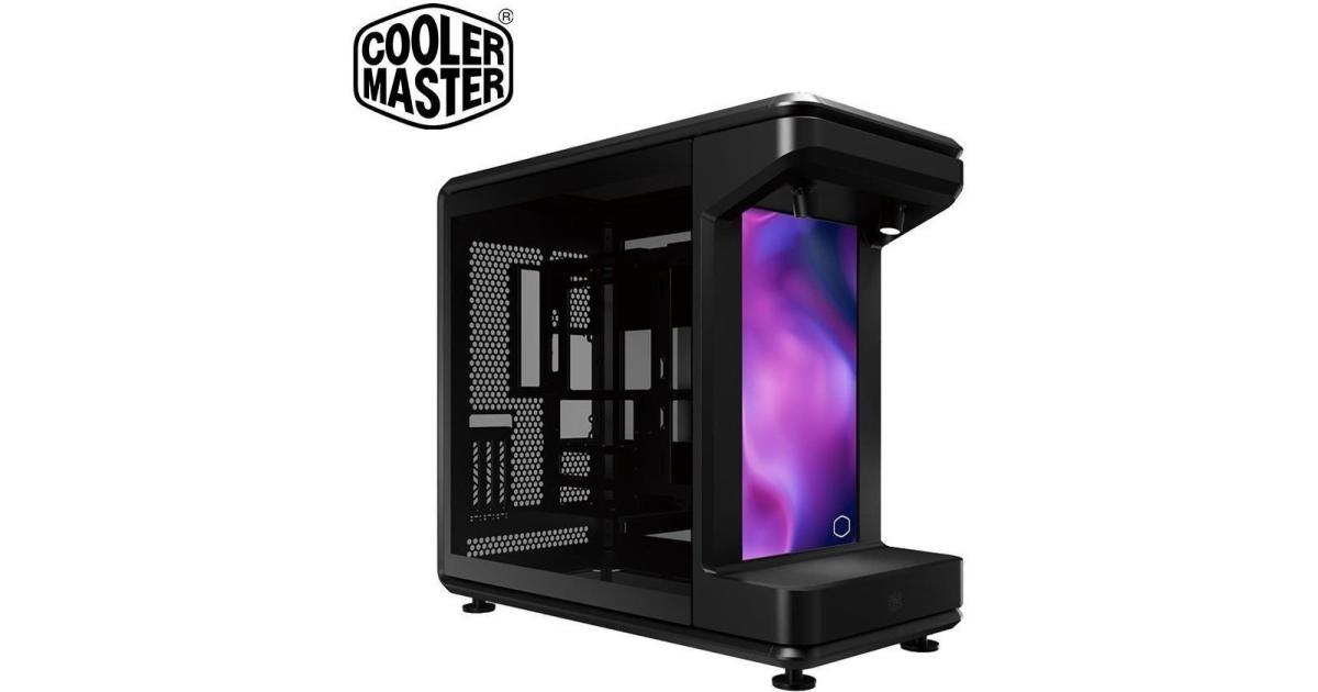 كرت شاشة Cooler Master MasterFrame 360 STAGE LCD Open-Frame ATX PC Case, Front LCD Display, 430mm Max, 360mm Radiator Support, Supports Up to 12×120mm Fans, PCIe 5.0 Riser, USB4 Type-C, Vertical Mount