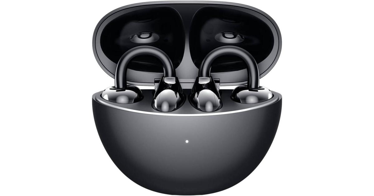 HONOR Choice Open Clip Earbud, Dual-Magnet Driver Unit, Low Latency Mode, Voice Assistant, Tap Control, Bluetooth 5.3, IP54 Water And Dust Resistant, 36 Hours Battery Life, Black