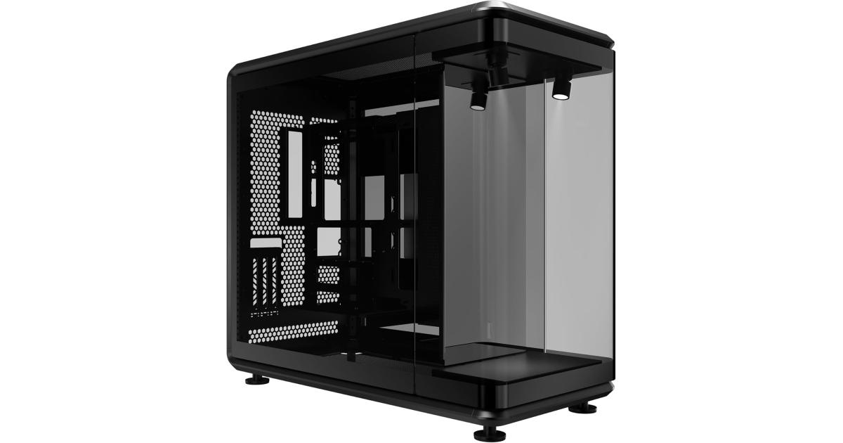 كرت شاشة Cooler Master MasterFrame 360 Panorama Open-Frame ATX PC Case, 3-Side Panoramic Tempered Glass, 430mm Max, 360mm Radiator Support, PCIe 5.0, Supports Up to 12×120mm Fans, USB4 Type-C