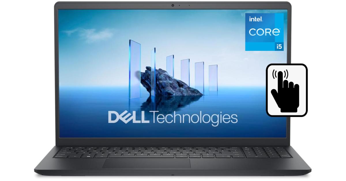 لابتوب Dell 15 DC15250 (2025) NEW Intel Core i5 13Gen 10-Core Built For Everyday Computing w/ Touch Screen Display & Windows 11 (Customized) - Carbon Black