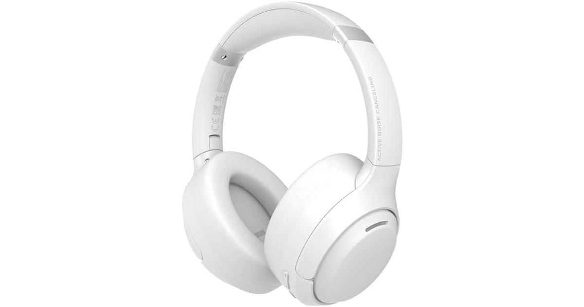 سماعات Honor CHOICE VZ Sport Mate Pro, 40mm Driver, Adaptive Active Noise Cancellation, Game Mode, Triple-Microphone Call Noise Reduction, Bluetooth 5.4, 80 Hour Battery Life, White