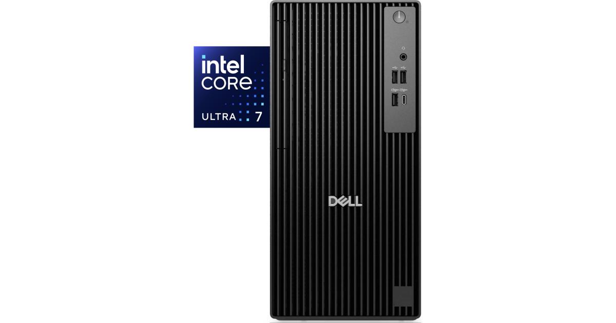 Dell Pro Tower QCT1250 (2025) NEW Intel Core Ultra 7 265 20-Cores Next-level AI Business Tower Desktop - Black