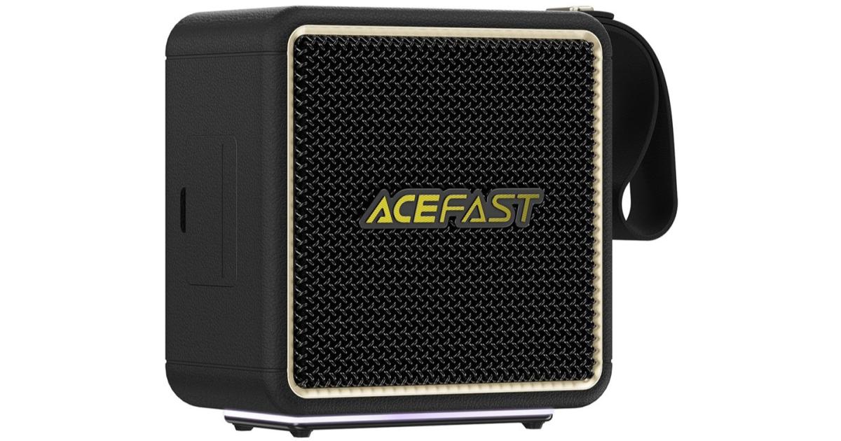 ACEFAST K3 Nano Bluetooth-Compatible Portable Speaker 46W IPX6 Waterproof Speaker up to 12 hours Playtime - Black
