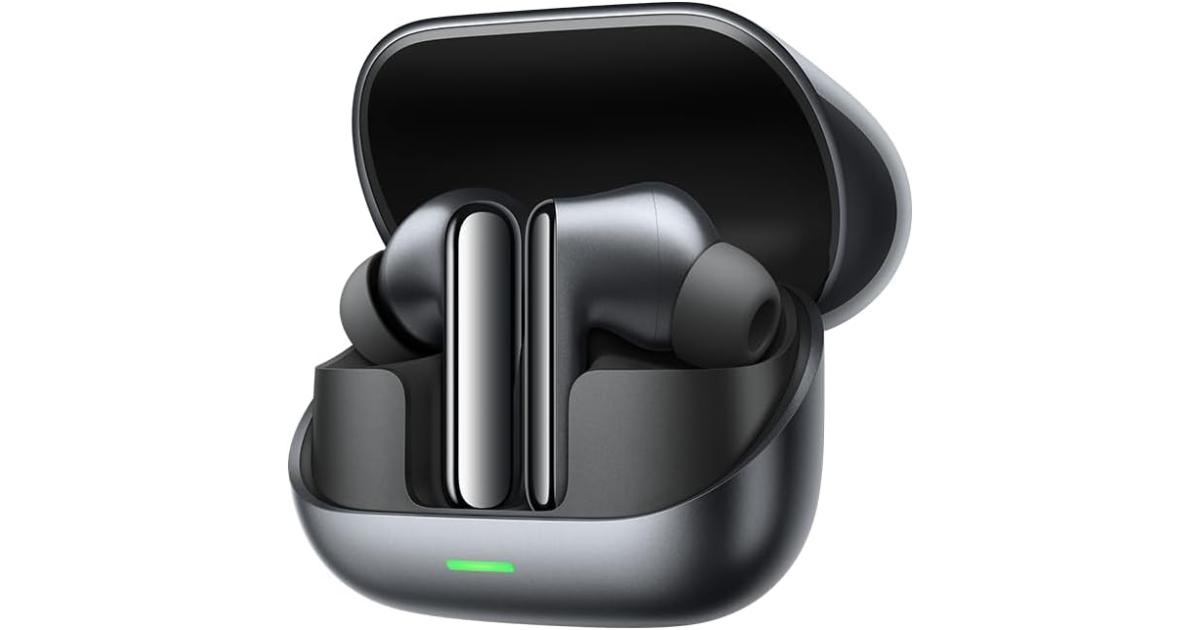 HONOR Earbuds 4 with AI Translation, 50dB Adaptive ANC, 46H Battery Life, Dual Drivers(11mm+6mm), 3-Mic AI Call Noise Reduction, IP54 Water Resistant, Black